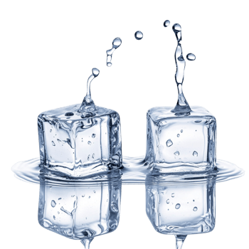 Ice Cubes with Drips of Water png