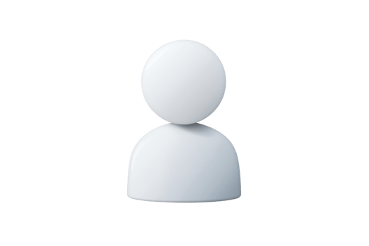 A simple, stylized figure composed of a round head and a rounded body, representing a human shape. png