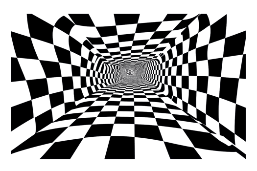 Abstract 3D grid tunnel with transparent background. creating a futuristic and dynamic digital illusion of motion and depth. png