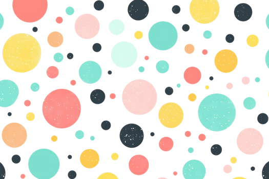 A vibrant pattern of overlapping colorful circles on a dark background, creating a playful and dynamic visual for creative use and design inspiration. png