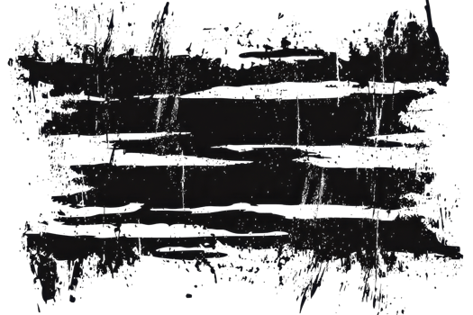Abstract black brush strokes on a transparent background, perfect for modern design projects and adding texture to visuals. png