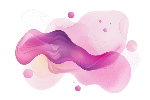 Abstract fluid art with pink and purple waves blending seamlessly, creating a smooth and soothing visual. Perfect for modern designs. png