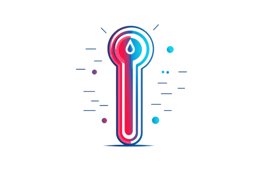 Colorful abstract digital design, displaying a vibrant stylized key with neon hues, symbolizing creativity and technological innovation. png