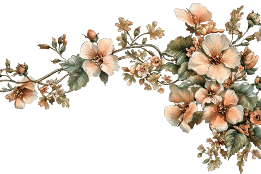 Elegant floral arrangement with pink and green tones, perfect for decorative use in invitations, backgrounds, or design projects. png