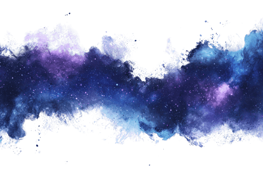 Dynamic cosmic nebula background with vibrant purple and blue colors, evoking mystery and space exploration. Perfect for creative projects. png