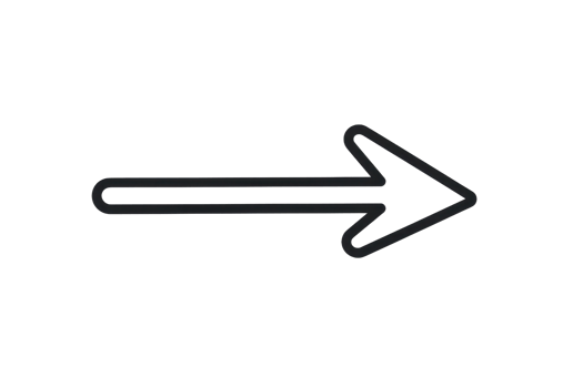 Simple black arrow pointing right, isolated on transparent background. Perfect for navigation, direction, and interface design concepts. png