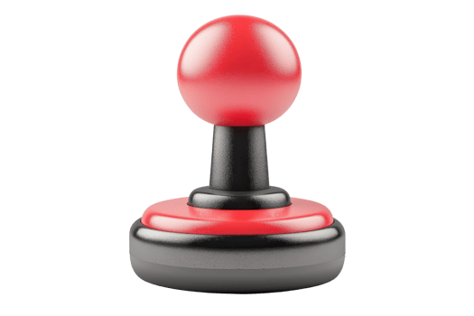 Red and black air hockey striker on a transparent background. perfect for illustrating games, sports strategy, or recreational activities. png