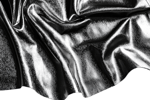 Luxurious black satin fabric texture, elegantly draped with glossy sheen. Perfect material for fashion and interior design projects. png