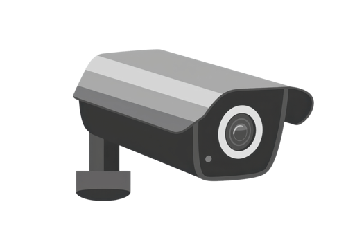 illustration of a sleek, modern security camera for use in surveillance and monitoring systems, symbolizing safety and technology. png
