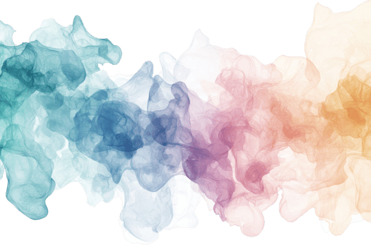 Vibrant abstract smoke in shades of blue, purple, and orange, forming a dynamic, colorful background, ideal for creative and artistic projects. png