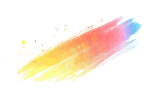 Vibrant abstract watercolor brushstroke with a blend of warm and cool hues, perfect for artistic backgrounds and creative designs. png