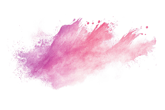 Vibrant watercolor splash with pink and purple hues, perfect for creative backgrounds and artistic projects. Ideal for digital design inspirations. png