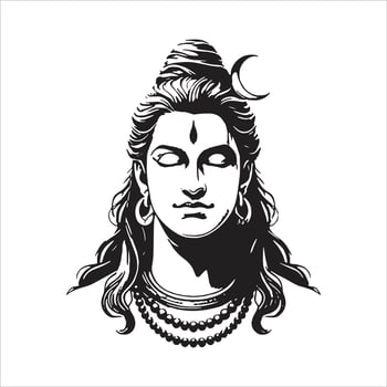 Lord Shiva Art Mahashivratri Special Mahakal Illustration Har Har Mahadev Silhouette Tattoo Free Download vector