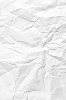 White clean crumpled paper vector