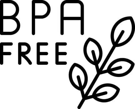 Bpa Free Line Icon vector