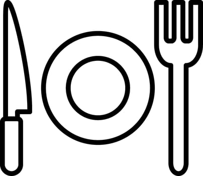 Breakfast Line Icon vector