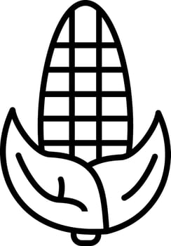 Corn Line Icon vector
