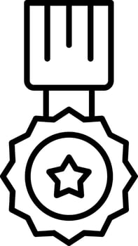 Medal Line Icon vector