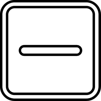 Minus Line Icon vector