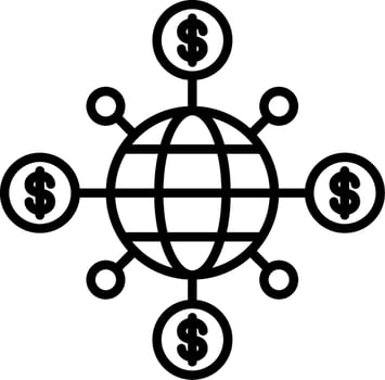 Network Line Icon vector