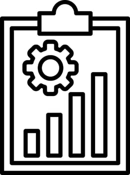 Evaluation Line Icon vector