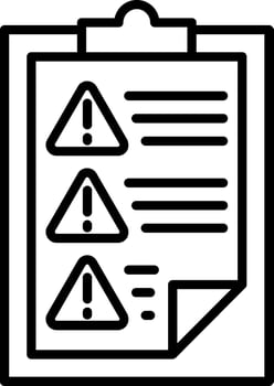 Reporting Line Icon vector