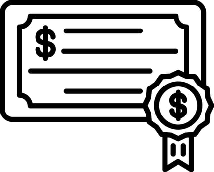 Bonds Line Icon vector