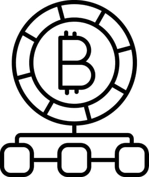 Digital Currency Line Icon vector