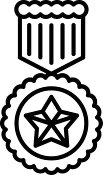 Medal Line Icon vector