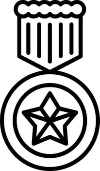 Medal Line Icon vector