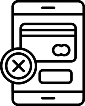 Blocked Line Icon vector