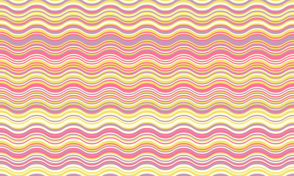 Abstract background with wavy stripes in vibrant colors, creating a rippled, liquid effect. Smooth curves and textured lines add elegance, vitality, and creativity. Ideal for wallpaper or textile. vector
