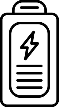 Battery Line Icon vector
