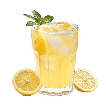 Refreshing Lemonade with Mint and Ice png
