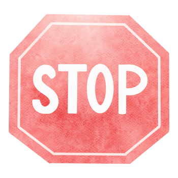 Watercolor Stop Sign-2 png