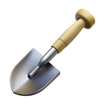 3D Render Garden Trowel Tool png