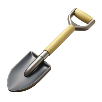 3D Illustration Garden Trowel Tool png