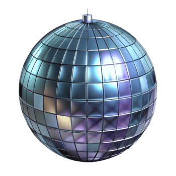 Disco Ball 3D Render png