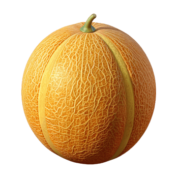 3D Render of a Cantaloupe Melon png