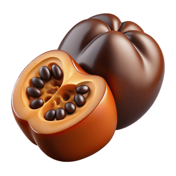 3D Render of Exotic Fruit Halved png
