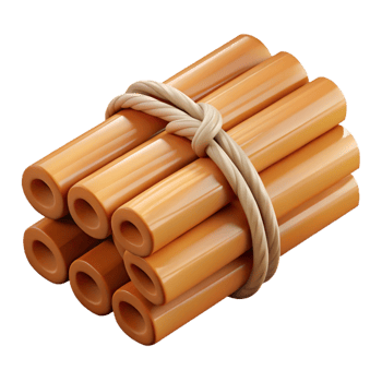 3D Render of Bundled Cylinders png