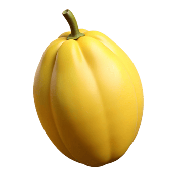 3D Render Yellow Fruit Illustration png
