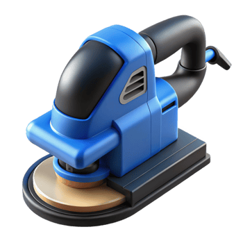 Blue 3D Render of a Random Orbital Sander png