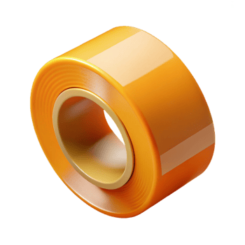 Orange Wheel 3D Render png
