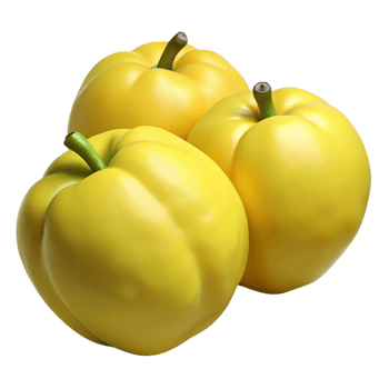 3D Render Yellow Peppers png