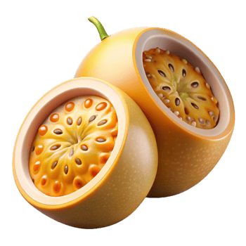 3D Render Passion Fruit Illustration png