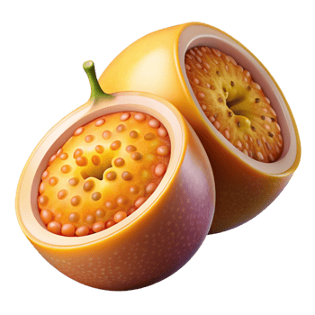 3D Illustration of Tropical Fruit Cross Section png
