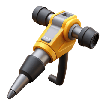3D Model Yellow Construction Tool png
