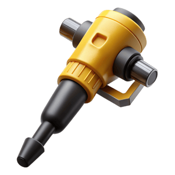 3D Render Yellow and Black Tool Illustration png