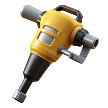 3D Model Yellow Demolition Hammer Illustration png